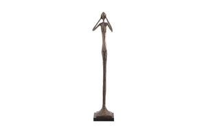 Phillips Collection Hear No Evil Sculpture by Raymond Waites – Modern Minimalist Art for Elegant Home Décor Display Small, Resin, Bronze Finish PH59234