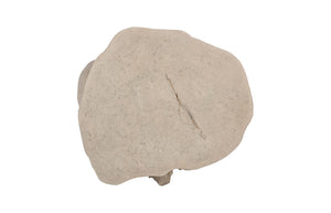 Phillips Collection Log Stool – Sculptural Accent with Silver Leaf Finish for Modern Spaces and Versatile Use Roman Stone, LG PH59414