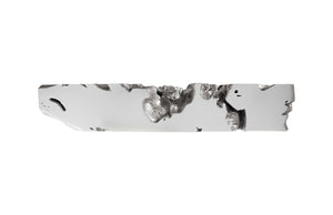 Phillips Collection Freeform Console Table - Sculptural Elegance in Hand-Applied Silver Finish for Modern Interiors Silver Leaf, LG PH59416