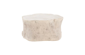 Phillips Collection Log Coffee Table - Glamorous Natural Charm with Sculptural Design for Modern Eclectic Interiors Roman Stone PH59417