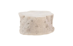 Phillips Collection Log Coffee Table - Glamorous Natural Charm with Sculptural Design for Modern Eclectic Interiors Roman Stone PH59417