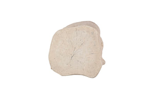 Phillips Collection Log Stool – Sculptural Accent with Silver Leaf Finish for Modern Spaces and Versatile Use Roman Stone, SM PH59418