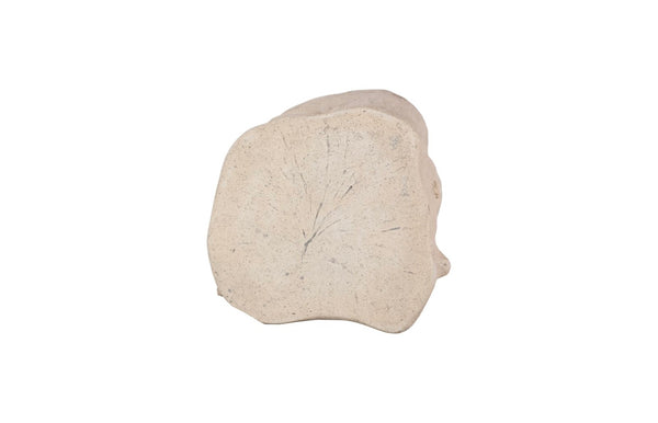 Phillips Collection Log Stool – Sculptural Accent with Silver Leaf Finish for Modern Spaces and Versatile Use Roman Stone, SM PH59418