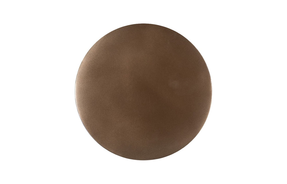 Phillips Collection Carved Stool - Sculptural Accent Piece for Modern Spaces, Lightweight Design for Versatile Use Polished Bronze PH60010