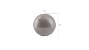Phillips Collection Floor Ball - Sculptural Silver Accent Piece for Modern Interiors - Lightweight and Reflective Design Small, Polished Aluminum Finish PH60159