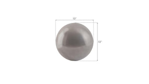 Phillips Collection Floor Sphere Polished Aluminum Sculptural Accent for Modern Living Room Entryway PH60159