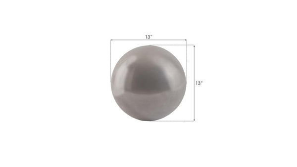 Phillips Collection Floor Sphere Polished Aluminum Sculptural Accent for Modern Living Room Entryway PH60159