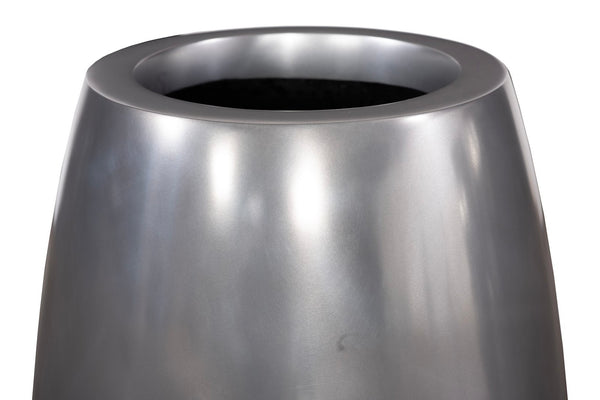 Phillips Collection Elonga Large Contemporary Planter - Durable Resin Construction for Modern Organic Spaces and Foliage Polished Aluminum, SM PH60383