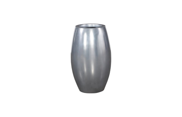 Phillips Collection Elonga Large Contemporary Planter - Durable Resin Construction for Modern Organic Spaces and Foliage Polished Aluminum, SM PH60383