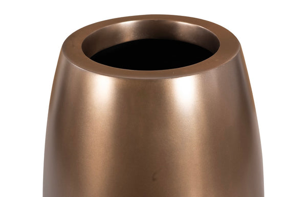 Phillips Collection Elonga Planter - Contemporary Metallic Finish For Modern Organic Spaces, Durable & Stylish Design Brown Resin Ph60384