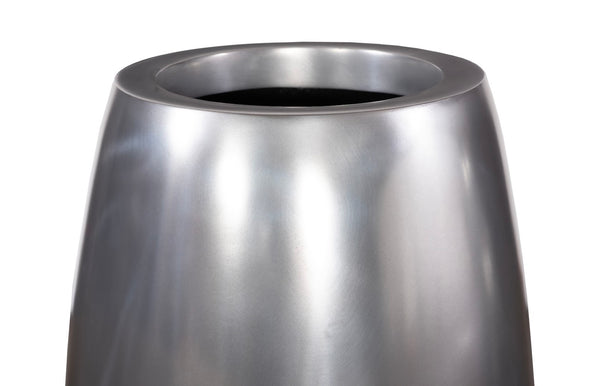 Phillips Collection Elonga Planter - Contemporary Metallic Finish For Modern Organic Spaces, Durable & Stylish Design Silver Resin Ph60389