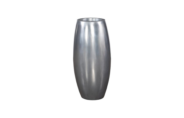 Phillips Collection Elonga Planter - Contemporary Metallic Finish For Modern Organic Spaces, Durable & Stylish Design Silver Resin Ph60389