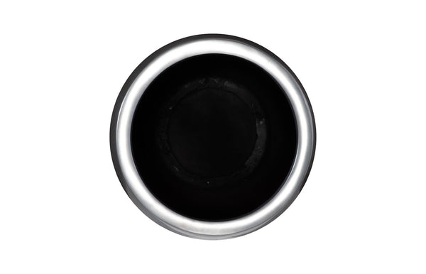 Phillips Collection Elonga Large Contemporary Planter - Durable Resin Construction for Modern Organic Spaces and Foliage Polished Aluminum, LG PH60394