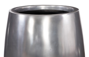 Phillips Collection Elonga Large Contemporary Planter - Durable Resin Construction for Modern Organic Spaces and Foliage Polished Aluminum, LG PH60394