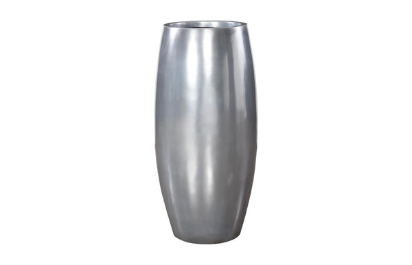 Phillips Collection Elonga Large Contemporary Planter - Durable Resin Construction for Modern Organic Spaces and Foliage Polished Aluminum, LG PH60394