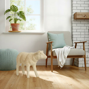 Phillips Collection Texelaar Lamb Sculpture in Cream - Playful Decorative Accent for Nursery and Living Spaces 22" L PH60415