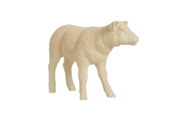 Phillips Collection Texelaar Lamb Sculpture in Cream - Playful Decorative Accent for Nursery and Living Spaces 22" L PH60415