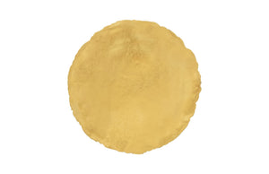 Phillips Collection Cast Oil Drum Wall Discs Set Of 4 – Edgy Gold Leaf Decorative Art For Modern Organic Spaces Gold Resin Ph60516