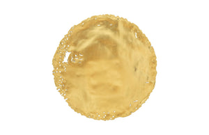 Phillips Collection Cast Oil Drum Wall Discs Set Of 4 – Edgy Gold Leaf Decorative Art For Modern Organic Spaces Gold Resin Ph60516