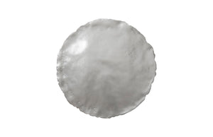Phillips Collection Cast Oil Drum Wall Discs - Industrial Glamour for Modern Spaces, Striking Decor for Any Room Silver Leaf, Set of 4 PH60517
