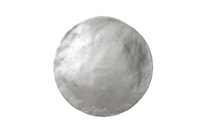 Phillips Collection Cast Oil Drum Wall Discs - Industrial Glamour for Modern Spaces, Striking Decor for Any Room Silver Leaf, Set of 4 PH60517