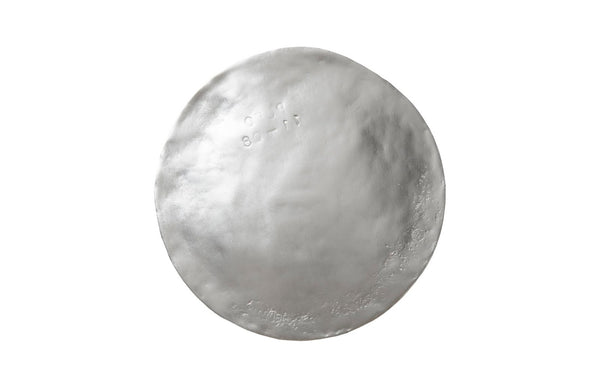Phillips Collection Cast Oil Drum Wall Discs - Industrial Glamour for Modern Spaces, Striking Decor for Any Room Silver Leaf, Set of 4 PH60517