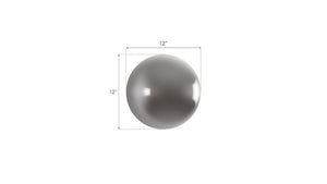 Phillips Collection Ball on the Wall Sculpture - Modern Decorative Accent for Eclectic Interiors and Accent Walls Small, Polished Aluminum Finish PH60520