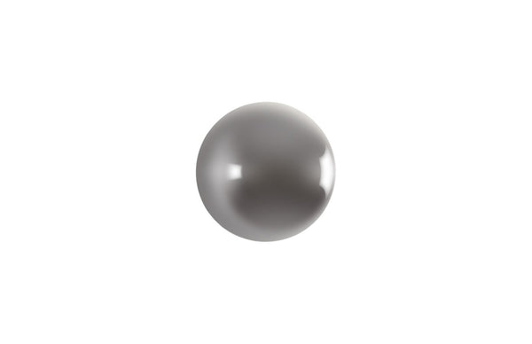 Phillips Collection Ball on the Wall Sculpture - Modern Decorative Accent for Eclectic Interiors and Accent Walls Small, Polished Aluminum Finish PH60520
