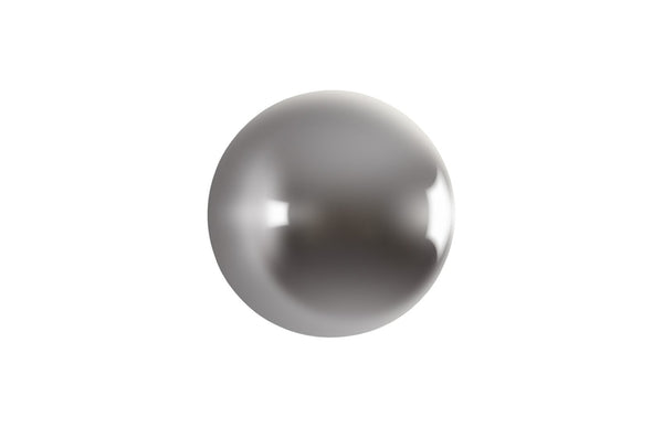 Phillips Collection Ball on the Wall Sculpture - Modern Decorative Accent for Eclectic Interiors and Accent Walls Medium, Polished Aluminum Finish PH60521