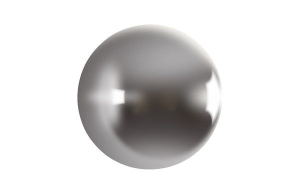 Phillips Collection Ball on the Wall Sculpture - Modern Decorative Accent for Eclectic Interiors and Accent Walls Large, Polished Aluminum Finish PH60522
