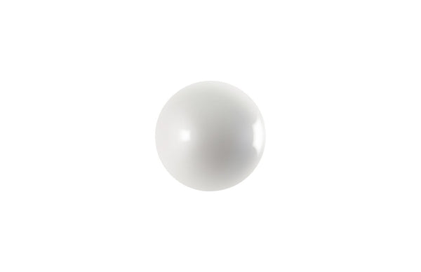 Phillips Collection Ball on the Wall Sculpture - Modern Decorative Accent for Eclectic Interiors and Accent Walls Small, Pearl White PH60524