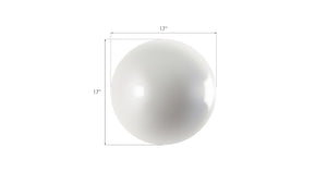 Phillips Collection Ball on the Wall Sculpture - Modern Decorative Accent for Eclectic Interiors and Accent Walls Medium, Pearl White PH60525