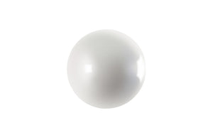 Phillips Collection Ball on the Wall Sculpture - Modern Decorative Accent for Eclectic Interiors and Accent Walls Medium, Pearl White PH60525