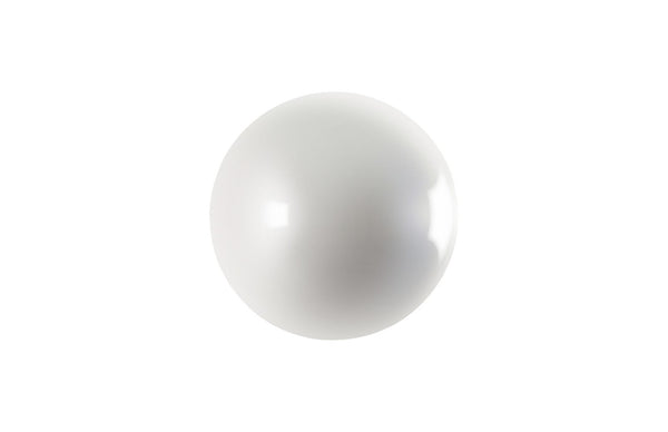 Phillips Collection Ball on the Wall Sculpture - Modern Decorative Accent for Eclectic Interiors and Accent Walls Medium, Pearl White PH60525