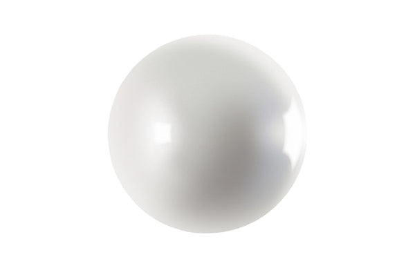 Phillips Collection Ball on the Wall Sculpture - Modern Decorative Accent for Eclectic Interiors and Accent Walls Large, Pearl White PH60526