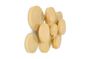 Phillips Collection Clouds Wall Art - Serene Sculptural Decor with Textured Depth for Modern Interior Spaces Resin, Faux Bois Finish PH60531
