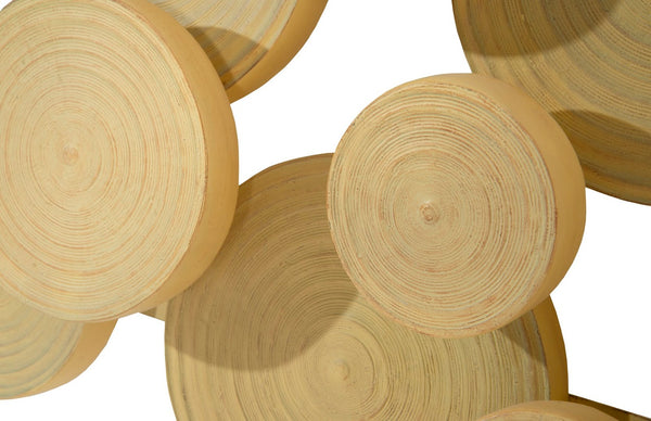Phillips Collection Clouds Wall Art - Serene Sculptural Decor with Textured Depth for Modern Interior Spaces Resin, Faux Bois Finish PH60531