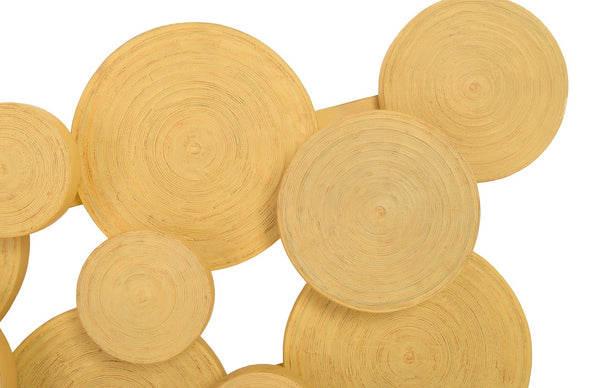Phillips Collection Clouds Wall Art - Serene Sculptural Decor with Textured Depth for Modern Interior Spaces Resin, Faux Bois Finish PH60531