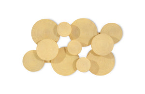Phillips Collection Clouds Wall Art - Serene Sculptural Decor with Textured Depth for Modern Interior Spaces Resin, Faux Bois Finish PH60531