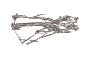 Phillips Collection Root Wall Art - Large Silver Leaf Sculpture for Modern Elegance in Any Room, 64" L x 32" H PH61030