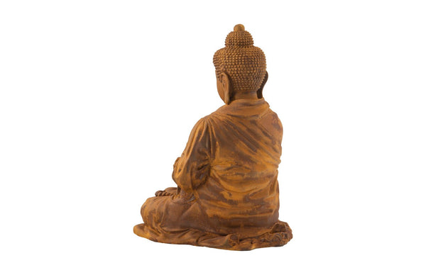 Phillips Collection Enchanting Buddha Sculpture - Authentic Antique Style With Modern Flair For Timeless Home Decor Brown Resin Ph62036