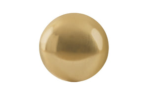 Phillips Collection Floor Ball - Sculptural Silver Accent Piece for Modern Interiors - Lightweight and Reflective Design Large, Gold Leaf PH62304