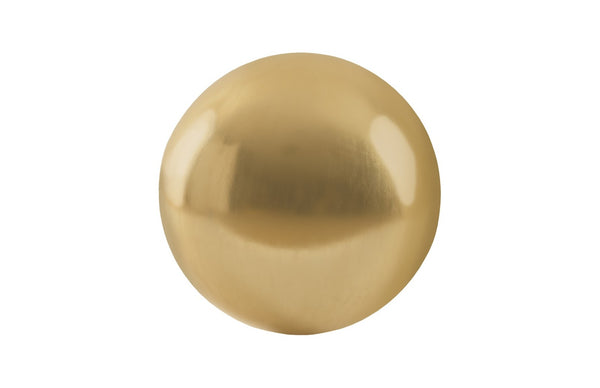 Phillips Collection Floor Ball - Sculptural Silver Accent Piece for Modern Interiors - Lightweight and Reflective Design Large, Gold Leaf PH62304