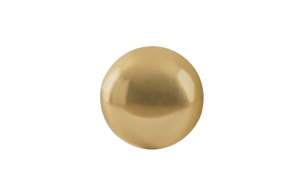 Phillips Collection Floor Ball - Sculptural Silver Accent Piece for Modern Interiors - Lightweight and Reflective Design Small, Gold Leaf PH62305