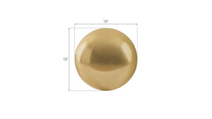 Phillips Collection Floor Sphere with Genuine Leaf Finish Lightweight Resin Ball for Entryway or Living Room Gold Small PH62305
