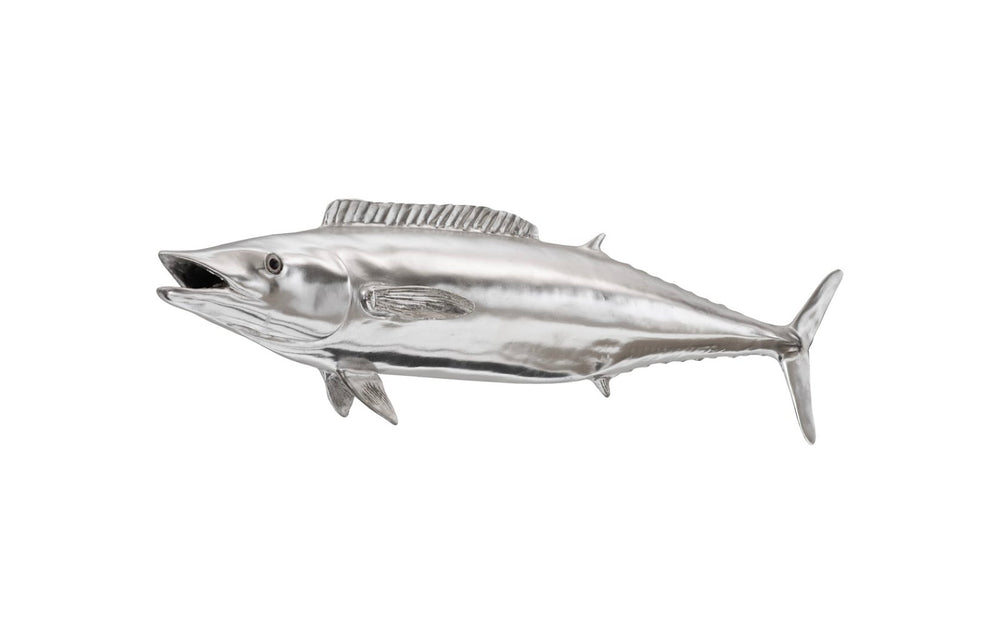 Phillips Collection Wahoo Silver Leaf Wall Sculpture - Striking Coastal Decor for Modern Interiors, 59" Long Statement Piece PH62417