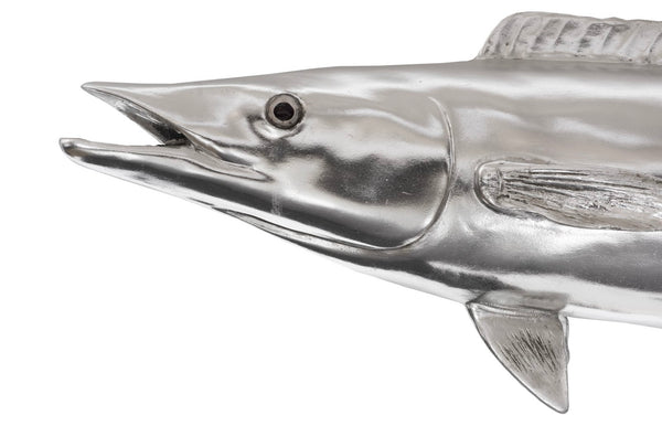 Phillips Collection Wahoo Silver Leaf Wall Sculpture - Striking Coastal Decor for Modern Interiors, 59" Long Statement Piece PH62417