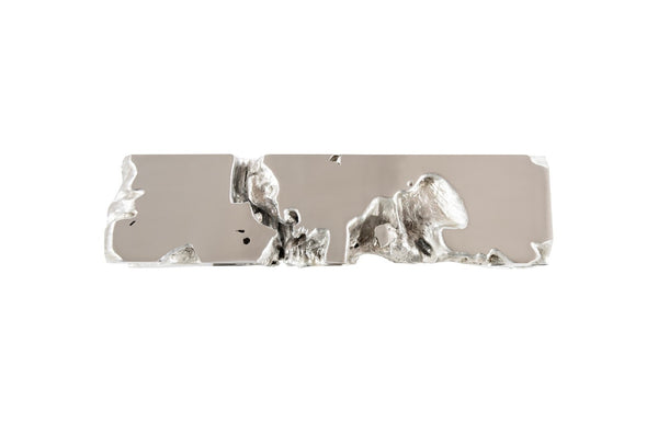 Phillips Collection Freeform Bench - Sculptural Seating Inspired by Nature for Modern Interiors and Rustic Spaces Silver Leaf PH62419