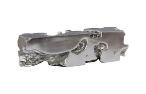 Phillips Collection Freeform Bench - Sculptural Seating Inspired by Nature for Modern Interiors and Rustic Spaces Silver Leaf PH62419