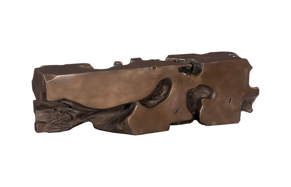 Phillips Collection Freeform Bench - Sculptural Seating Inspired by Nature for Modern Interiors and Rustic Spaces Bronze PH62420